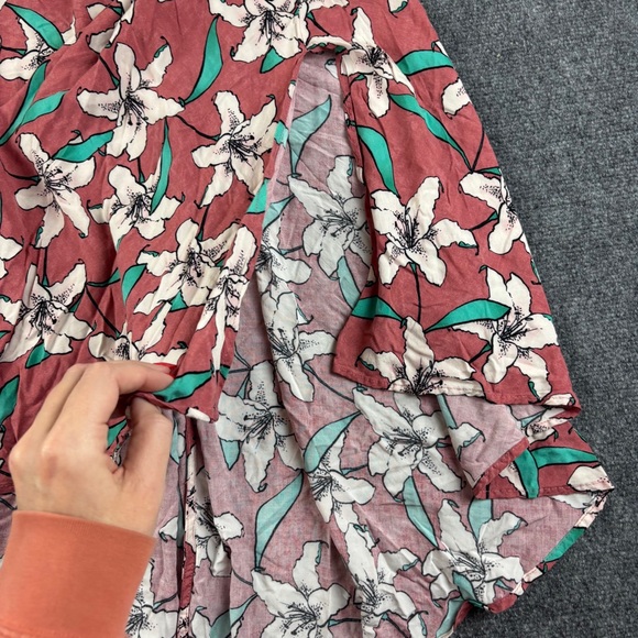 O’NEILL Women’s Kalani Midi Skirt Rusty Rose Floral Print size: Small - Picture 3 of 8